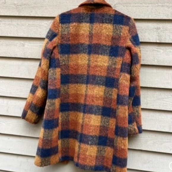 Schacket Chore coat Plaid Wool Blend Coat - Picture 4 of 6
